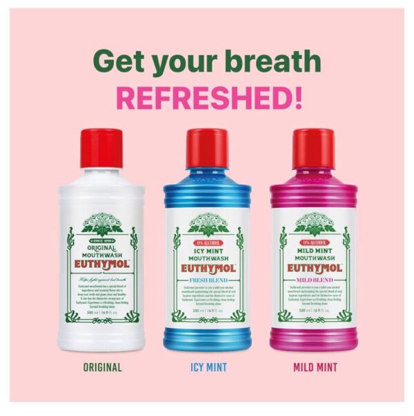 Euthymol Mouthwash ICY Mint 500ml - Image 4