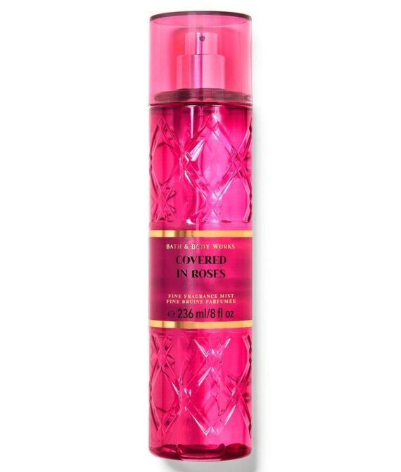 Bath & Body Works covered in roses